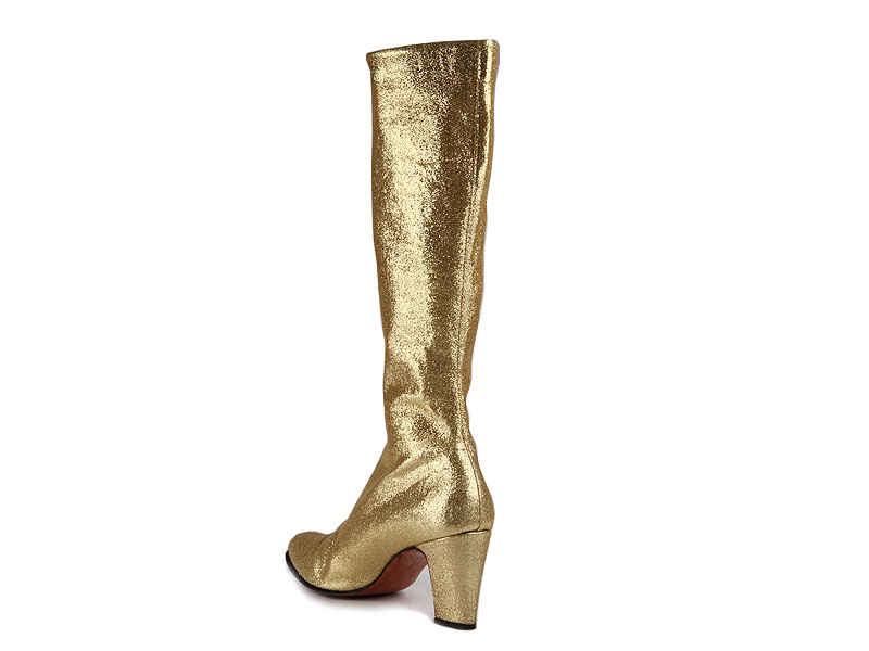 Shoe-Icons / Shoes / Gold lame go-go boots.