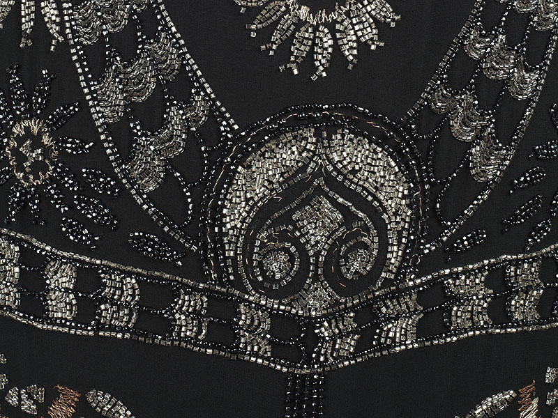 Shoe-Icons / Clothes / Black silk gauze dress with black satin lining ...