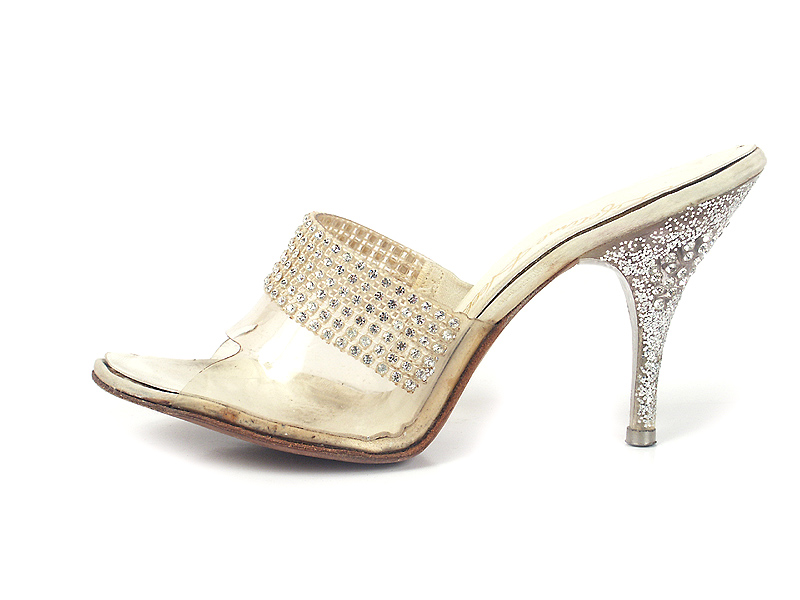 Shoe-Icons / Shoes / Clear plastic upper and heels shoes, richly ...